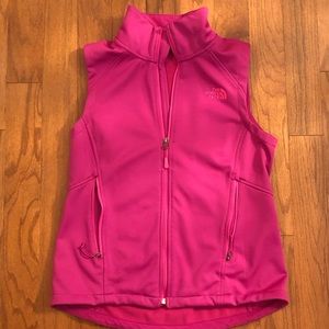 Pink North Face vest Size M ladies